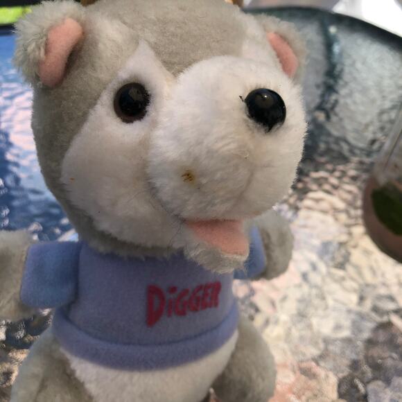 Hallmark Shirt Tales Vintage 1982 Digger the Mole Plush Stuffed Animal - Picture 2 of 9